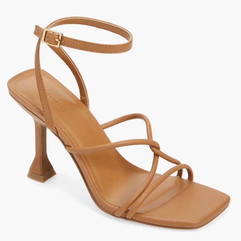 Open Edit Rachel Women Tan Mocha Sandal